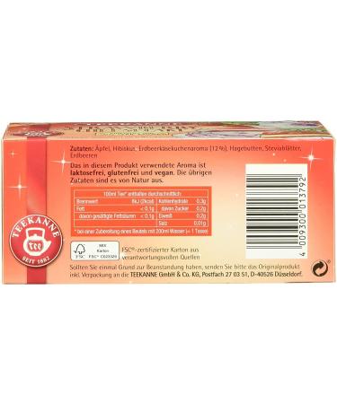 Teekanne Sweeteas Strawberry Cheesecake Tea - Pack of 12 | Delicious Strawberry Cheese Flavour 18 Tea Bags Each - Buy Online on GoSupps.com