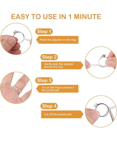 ARCUAT Ring Sizer Adjuster 12 Pack - Invisible Clear Silicone Ring Guard for Women Men - Ring Resizer Tightener Spacer - Resize Loose Rings Easily - Buy Online on GoSupps.com
