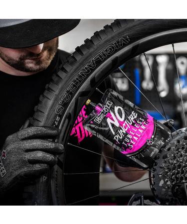 Muc Off No Puncture Hassle Tubeless Sealant 140ml | Advanced Bicycle Tyre Sealant with UV Tracer Dye | Seals Tears and Holes Up to 6mm - Buy Online on GoSupps.com