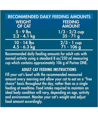 Purina ONE High Protein Natural Senior Dry Cat Food - 7 lb. Bag - Buy Online on GoSupps.com