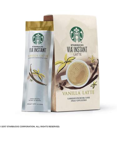 Starbucks VIA Instant Vanilla Latte 10 CT (2 pack) - Buy Online on GoSupps.com