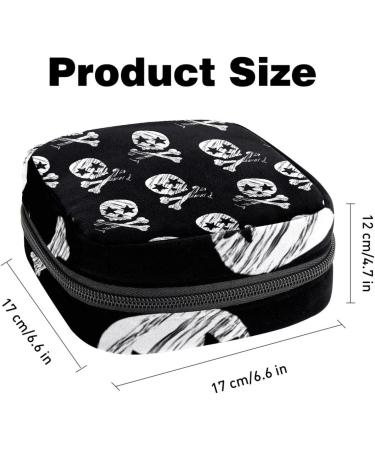 Buy Stylish Napkin Storage Bag - Star-Dead Head Design | Portable Period Bag for Women & Teens | Menstrual Cup Pocket & Breastfeeding Pillow Holder - Buy Online on GoSupps.com