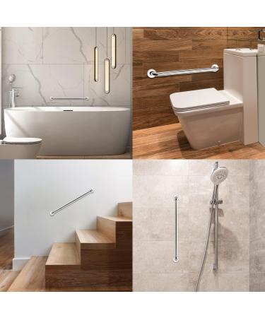 YF Bathroom Safety Grab Bar Stainless Steel (2-Pack) Shower Grab Handle Security Grab Handrail for Bathtub Shower Toilet 24 inch - Buy Online on GoSupps.com