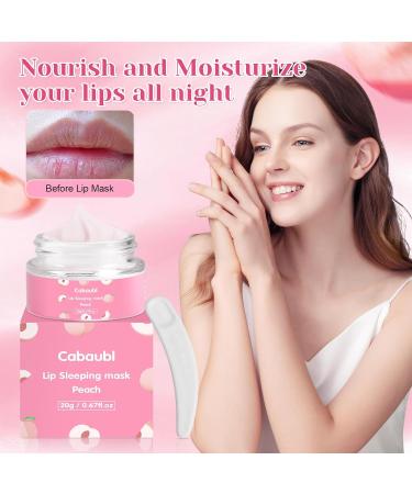 EOGRFW Lip Sleeping Mask Moisture Lip Mask Overnight Night Repair Sleeping Lip Balm Sleeping Lip Butter Balm to Moisturize & Nourish Dry Cracked Lips Lip Treatment Mask Peach Lip Mask(20g 0.7 oz) - Buy Online on GoSupps.com