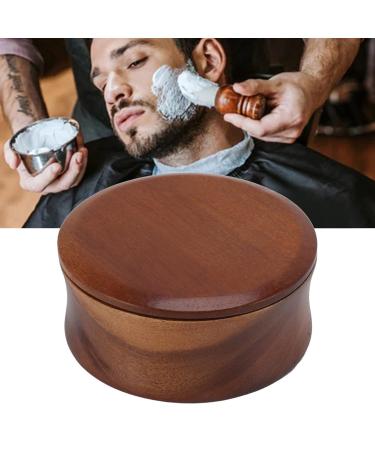Men's Wooden Shaving Brush Bowl - Non-Adhering Shave Cream Mug & Soap Cup | Portable Maple Face Cleaning Tool - Buy Online on GoSupps.com