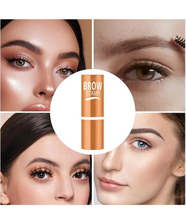 Eyebrow Stamp 3g Waterproof Hairline Powder Eyebrow Powder Stamp with Brush for Beginners People Women Mom Girlfriend Date Party Event Travel - Buy Online on GoSupps.com