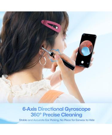 Aeasycozy Ear Wax Removal Kit with 3 Million Pixel 1296P HD Camera - Wireless Ear Cleaner with 6 LED Light & 4 Ear Sleeve Set - Buy Online on GoSupps.com