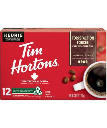 Tim Hortons Dark Roast Coffee Single Serve Keurig K-Cup Pods 72 Count & French Vanilla Cappuccino Flavoured Coffee Single Serve Keurig K-Cup Pods 10 Count Coffee + Coffee Pods 10 Count Dark 72 Count (Pack of 1) - Buy Online on GoSupps.com