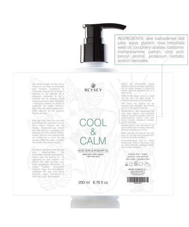 Aloe Vera Gel with Rosehip Oil - Beysey Cool & Calm Moisturizer & After Sun Lotion - 200ml | Bio Formula for Skin Care & Depilation Care - Buy Online on GoSupps.com