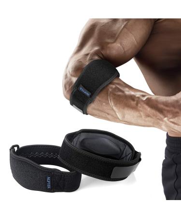 AGPTEK Elbow Brace Pack of 2 Sports Brace with EVA Compression Pad Tennis Elbow Brace for Sports Fitness Gray - Buy Online on GoSupps.com