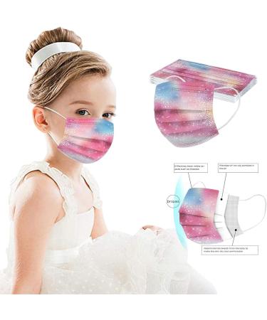 50pc Kids Disposable_Mask 3 Ply Kids Face_Masks for Protection Anti Dust Face Mouth Filter Tools for Children School - Buy Online on GoSupps.com