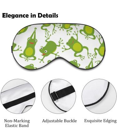 Different Jumping Frogs Sleep Mask Eye Cover | Adjustable Strap, Blocks Light, Night Travel Nap Blindfold for Men Women - Buy Online on GoSupps.com