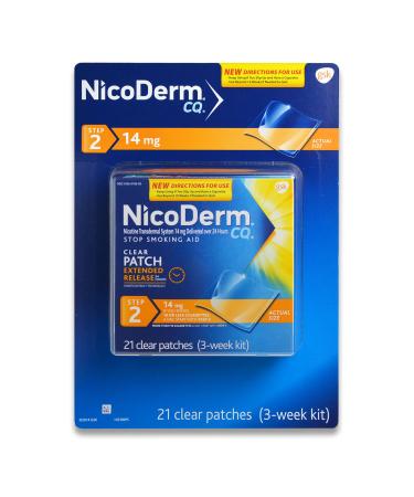 NICODERM CQ STEP 2- 3 WEEK KIT- 21 CLEAR NICOTINE PATCHES