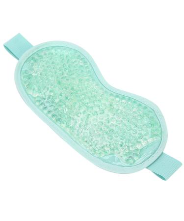 Green Hot & Cold Eye Gel Mask Reduce Wrinkle & Relieve Pain Facial Mask with Gel Beads Better Sleep Ice Spa Facial Mask for Edema & Black Circle