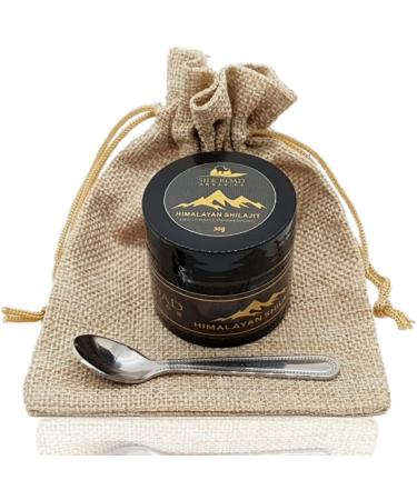 SILK ROAD ORGANICS Pure Himalayan Shilajit Resin - 30gm with Fulvic Acid and 84+ Trace Minerals | Metabolism Support, Immune System Boost, Energy & Focus | Includes Measuring Spoon - Buy Online on GoSupps.com