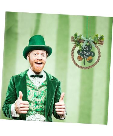 Cabilock Shamrock Wooden Sign Hanging Wall Decoration Front Door - Buy Online on GoSupps.com