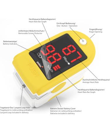 Buy Pulox PO-100 Pulse Oximeter with LED Display - Includes Hard Case Batteries & Accessories - International Shipping Available - Buy Online on GoSupps.com