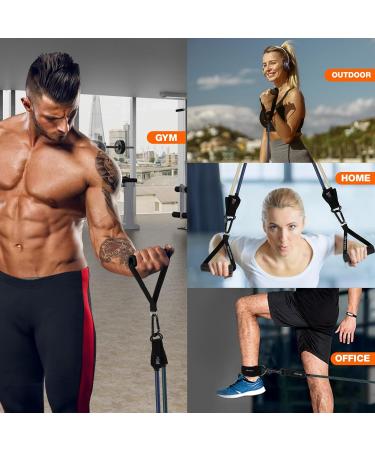 Heavy Resistance Bands Set - 300LB Workout Bands for Men | Upgrade Rubber Handles | Fitness & Muscle Training Equipment | Best for Home Gym & Yoga - Buy Online on GoSupps.com