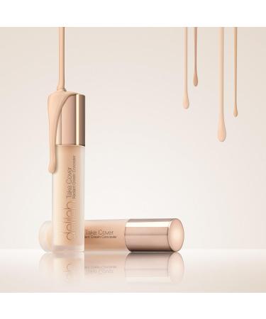 Delilah Take Cover Radiant Cream Concealer - Full Buildable Coverage for Bright, Even Complexion - Smooth, Flawless Finish - Vegan, Paraben Free, Dermatologically Tested - Stone 0.12 Oz - Buy Online on GoSupps.com