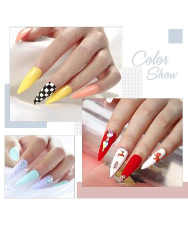 COSCELIA Acrylic Nail Kit: 36 Glitter Colors Powder, Liquid Monomer Set, Nail Brushes, Tips, Rhinestones, Manicure Tools - Acrylic Nail Starter Set - Buy Online on GoSupps.com