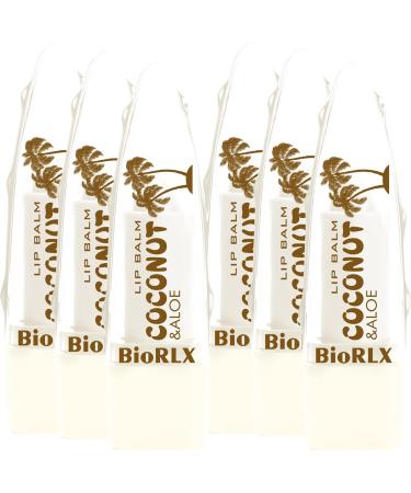 BioRLX Coconut with Aloe Vera Lip Balm (Six Lip Balms)