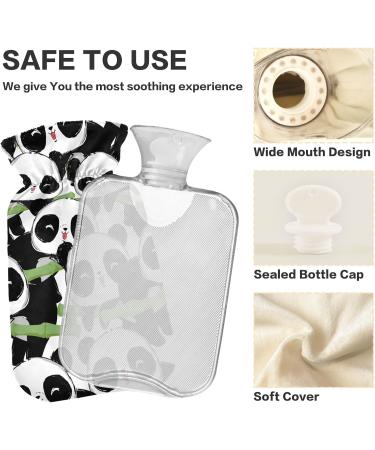Buy Cute Panda Hot Water Bottle with Cover - 2L Pain Relief & Heat Therapy | International Shipping - Buy Online on GoSupps.com