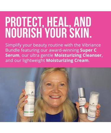 Vibriance Bundle Skincare Set - Super C Serum Moisturizing Cleanser & Cream | Complete Radiant Beauty Set for All Skin Types - Buy Online on GoSupps.com