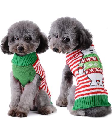 ABRRLO Christmas Dog Sweater - Warm & Cozy Pet Sweater for Small & Medium Dogs (Bear-01 M) - Buy Online on GoSupps.com