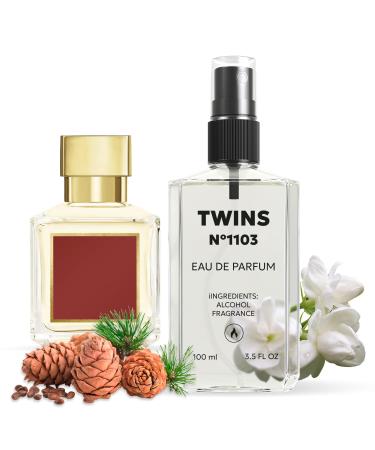 TWINS Impression of Bac. Rou. 540 | Unisex Perfume for Women and Men Eau de Parfum | No.1103 | 3.4 Fl Oz / 100 ml MFK Bac. Rou. 540 Impression