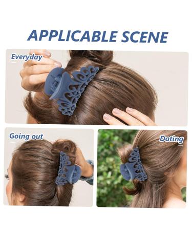 Beaupretty 6 PCS Acrylic Hair Claw Clips - Large Non-Slip Hair Jaw Clamps for Women & Girls - Stylish & Durable Hair Accessories - Buy Online on GoSupps.com