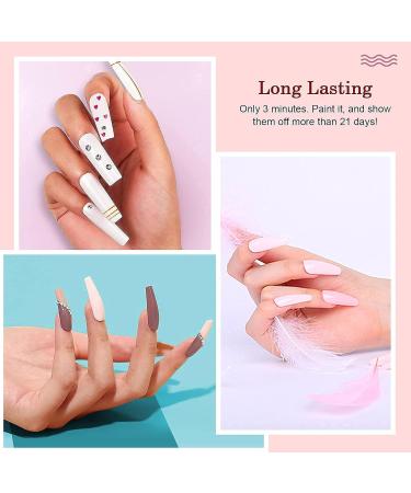INPING Gel Nail Polish Set - 10 Colors Nude Gray White Skin Natural Dust Purple Glitter Pink Soak Off UV Varnish - Ideal for DIY Nail Art, Manicure Salon - 8ml (Light Nude) - Buy Online on GoSupps.com