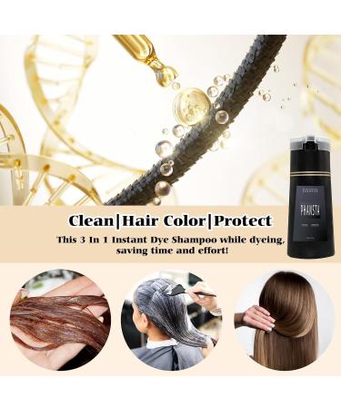 Mrettick Nova Hair Dye Shampoo Nova Hair Instant Dye Shampoo Brown Hair Dye Shampoo Natural Hair Color Shampoo for Gray Hair Long Lasting Hair Instant Dye Shampoo Hair Color (black) - Buy Online on GoSupps.com