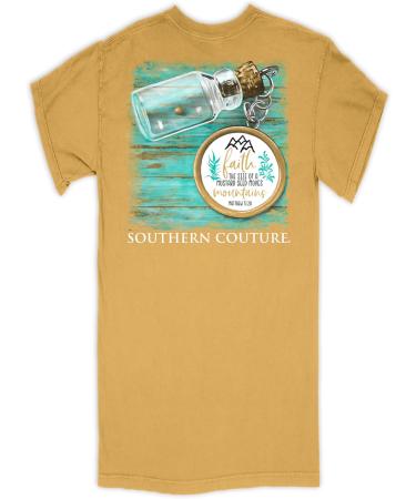 Size of a Mustard Seed Mustard Yellow Cotton Fabric Novelty T-Shirt - Yellow - Medium - Buy Online on GoSupps.com