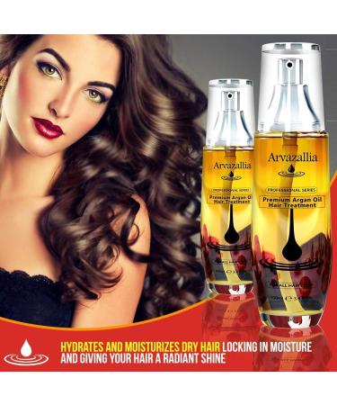 Arvazallia Premium Argan Oil Hair Treatment Bundle - Hydrating Conditioner Spray for Dry/Damaged Hair - Professional Grade Repair - Buy Online on GoSupps.com