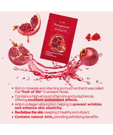 by.H Pomegranate Soothing Gel (30 PCS) - Revitalizing Gel with Natural AHA for Skin Elasticity Hydration - Antioxidant Effects - Perfect for Wrinkle Prevention Pure Aloe Vera Alternative - Buy Online on GoSupps.com