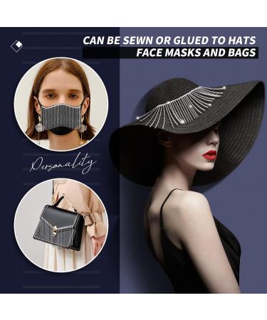 1 Yard Silver Rhinestone Fringe Trim for Sewing Crafts & Wedding Party - Crystal Diamond Ribbon Tassel Chain for Female Jewelry - Buy Online on GoSupps.com