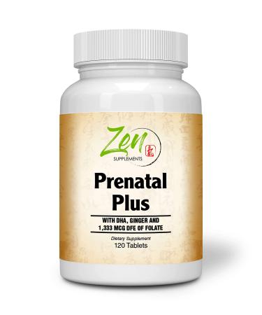 Prenatal Plus Multivitamin - Best Prenatal Vitamins - Best Multivitamin For Pregnant and Nursing Women With DHA Herbal Extracts & More - Supports Healthy DHA Levels Mothers During Pregnancy- 120 Tabs