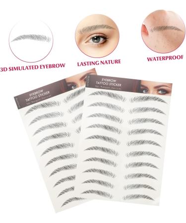 FOMIYES 48 Pcs Eyebrow Stickers Transfer Eyebrows Tool Imitation Eyebrow Sticker Eyebrow Trimming Cejas 3d - Buy Online on GoSupps.com