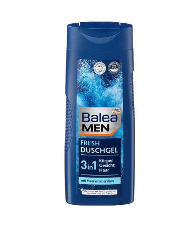 dmdrogerie markt Balea Men Fresh Shower Gel 3in1 BodyFacial Hair 300 ml Vegan Shampoo for Men