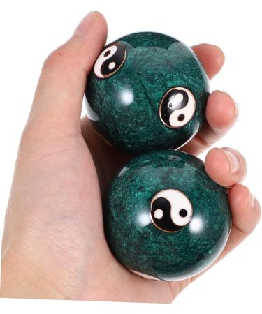 Tovinanna 8-Piece Health Massage Handball Set | Chinese Baoding Balls for Hand Exercises & Stress Relief | Metal Gemstone Fitness Training for Adults - Buy Online on GoSupps.com