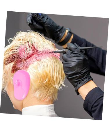 Healeved 4pcs Black Hair Dye Earmuffs - Silicone Ear Covers for Salon Baking, Oil & Hair Color Protection - Buy Online on GoSupps.com