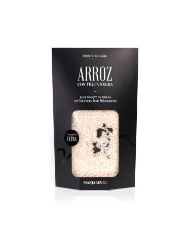 MANJARES DE LA TIERRA Manjares de la Tierra - Organic scented rice and black truffle slices (tuber meanosporum) by Sarri n Teruel - rice with the original designation Comunidad Valenciana - 400 g