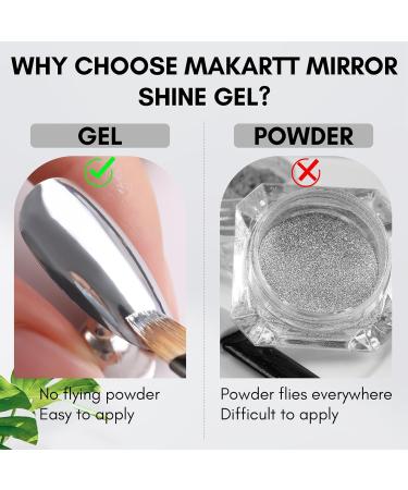 8ml Makartt Metallic Silver Nail Painting Gel for Mirror Nails - 3D Metal Finish 03 - Buy Online on GoSupps.com