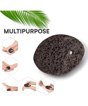 NIMXY Volcanic Lava Pumice Stone - Natural Foot File for Dead Skin Removal and Callus Remover - Handheld Foot Scrubber for Feet and Hands - Brown - Buy Online on GoSupps.com