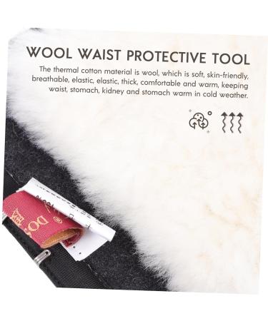 FRCOLOR Adjustable Warm Belt - Lumbar Support Wool Waist Strap for Men & Women | Protective Cashmere Warming Belt - Buy Online on GoSupps.com