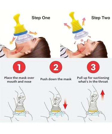 HER Breathing Trainer Choking Emergency Rescue Mask - Portable Family Travel Kit (1 pcs) Yellow - Buy Online on GoSupps.com