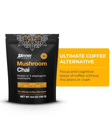 Mushroom Chai (90 Servings) + Mushroom Hot Chocolate - Buy Online on GoSupps.com
