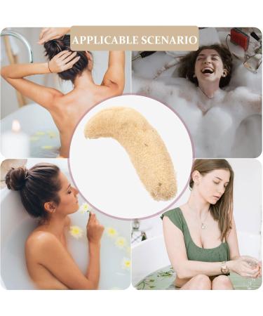 NOLITOY Natural Loofah Bath Sponge - Soft Smooth Skin Scrubber | Luffa Shower Sponge for Exfoliating & Cleansing | Ideal for Daily Bath & Shower - Buy Online on GoSupps.com