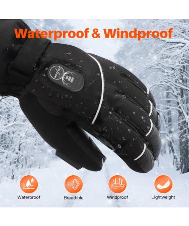 SNOW DEER Electric Heated Gloves for Men And Women Waterproof And Windproof Ski Gloves with Rechargeable Battery Touchscreen Three Heat Settings for Cold Weather Snowboarding Shovel Snow - Small - Buy Online on GoSupps.com