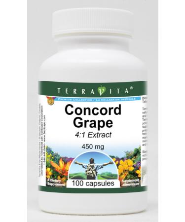 Concord Grape 4:1-450 mg (100 Capsules ZIN: 520322) - 3 Pack